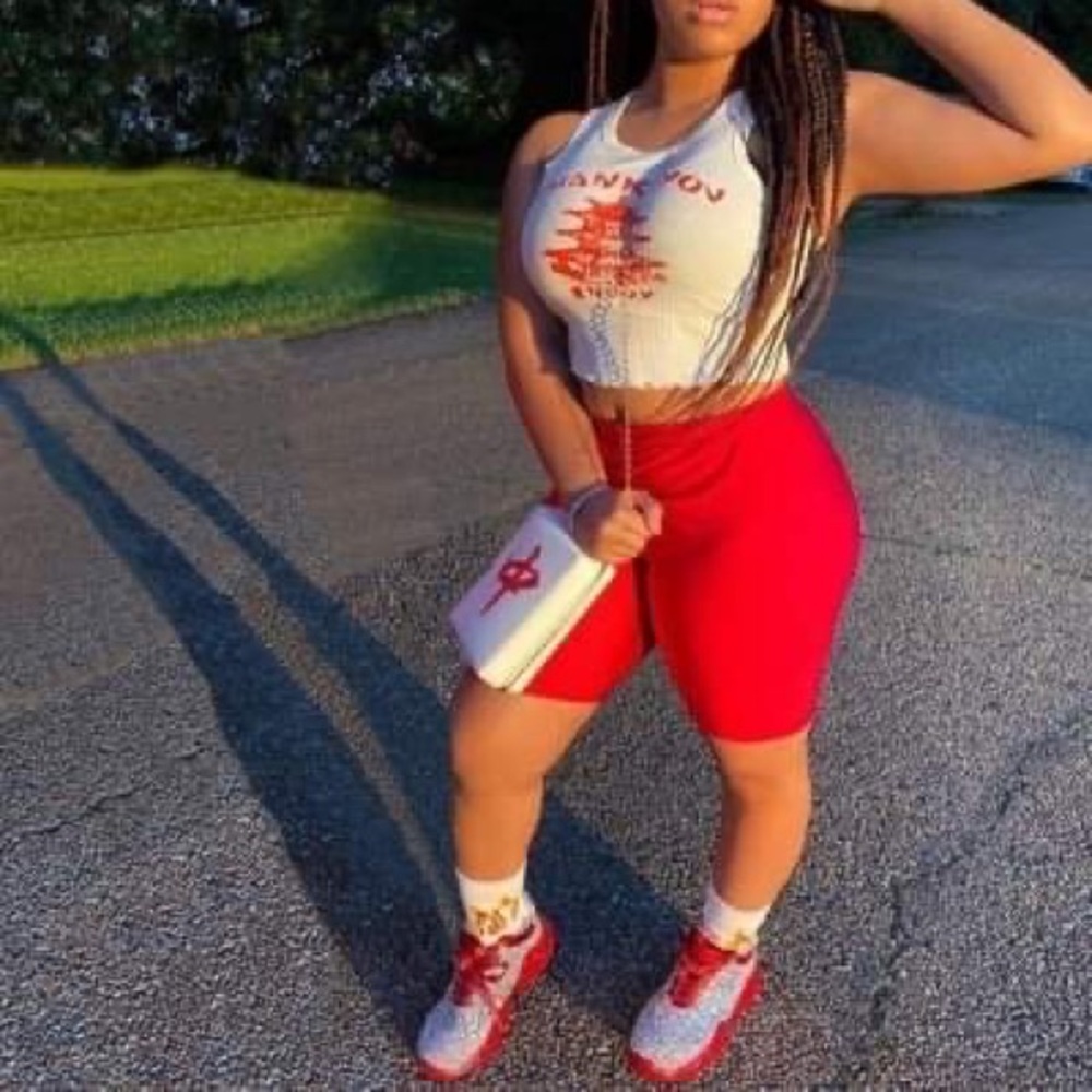 Thank You Enjoy Crop Top SET